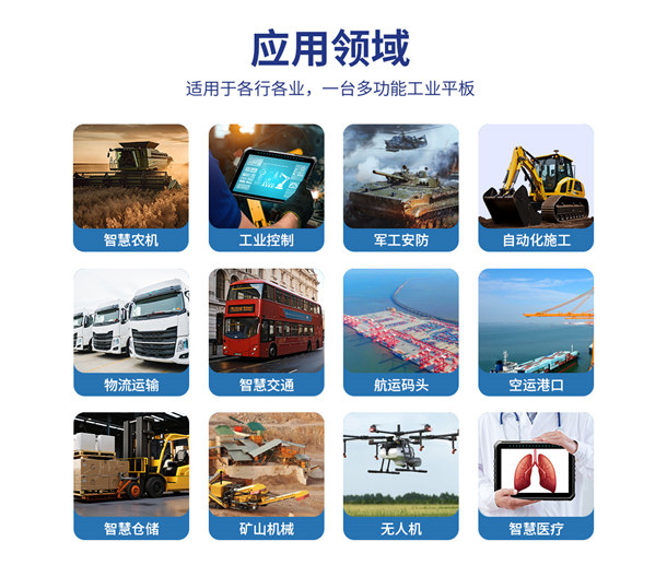 XPJ智显10寸车载工业平板的行业应用